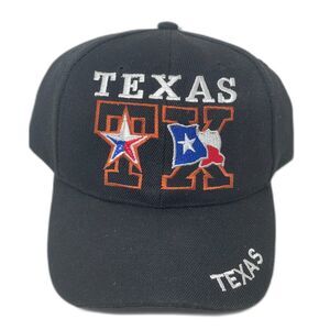Brand New Texas Embroidered Cloth Trucker Baseball Cap Hat RARE!!! Black